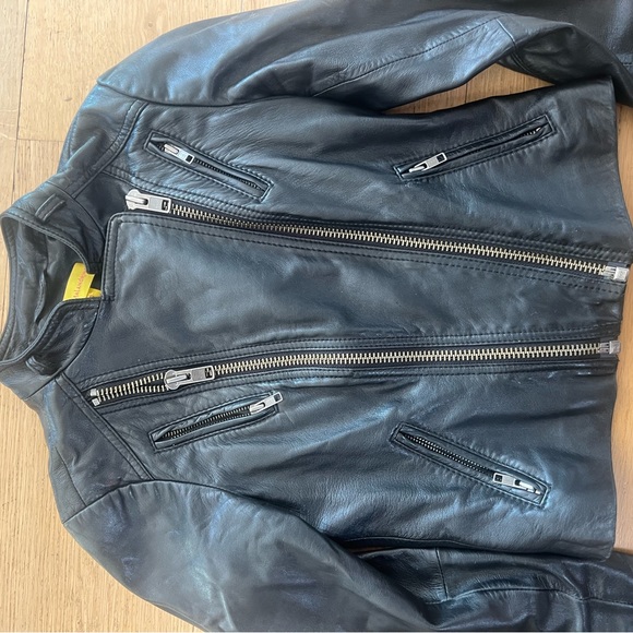 Catherine Malandrino leather jacket size 2 - Picture 2 of 5